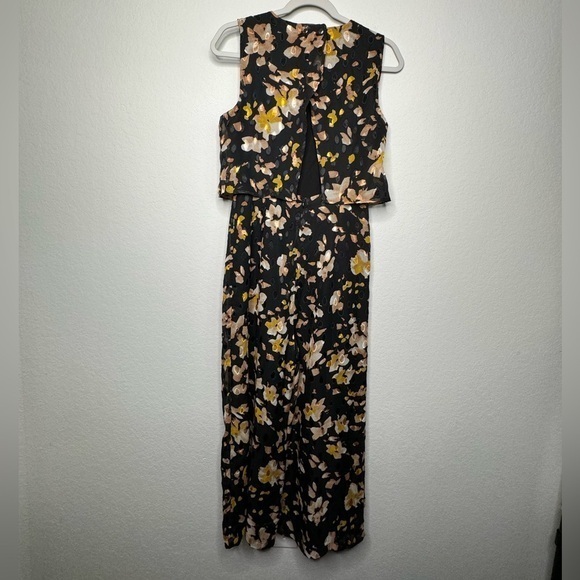 Lulu's‎ Sleeveless Floral Overlay Jumpsuit- Sz S - Picture 2 of 12